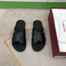 페라가모 남성 가죽 슬리퍼 001-177968
