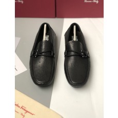 페라가모 남성 리치 그레인 가죽 로퍼 001-178011