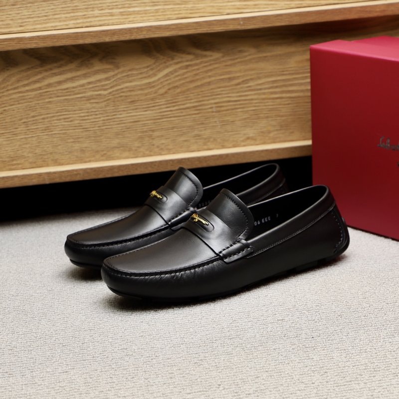 페라가모 수입 소가죽 메탈 버클 드라이빙 슈즈 001-178072
