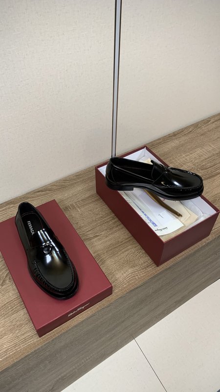 페라가모 남성 비즈니스 캐주얼 가죽 신발 001-178134