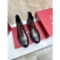 페라가모 남성 첼시 부츠 소가죽 001-178195