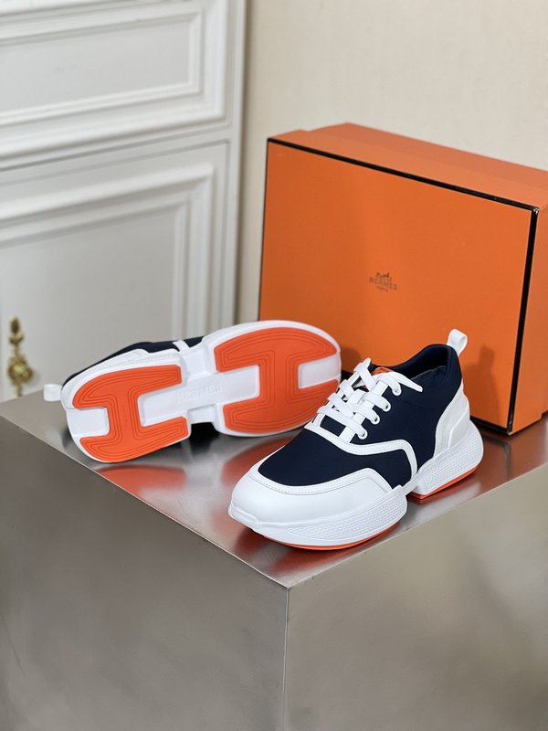 에르메스 기가 메쉬 송아지 가죽 스니커즈 001-178245