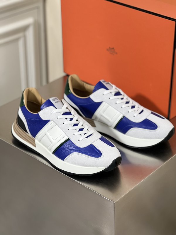 에르메스 남성 리치 가죽 스포츠 캐주얼 슈즈 001-178273