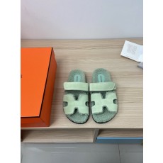 에르메스 스웨이드 램스울 슬리퍼 커플용 001-178290