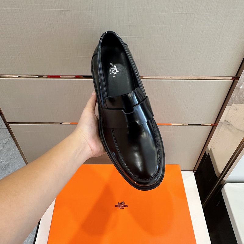 에르메스 기욤 소금장 로퍼 블랙 001-178300