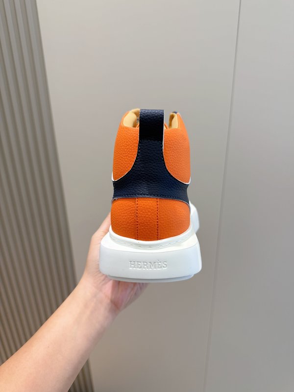 에르메스 Haru 두꺼운 바닥 컬러블록 더비 슈즈 001-178366