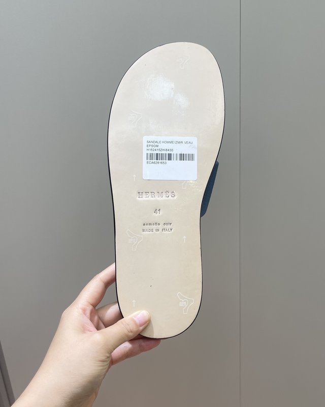 에르메스 클래식 남성 가죽 슬리퍼 001-178376