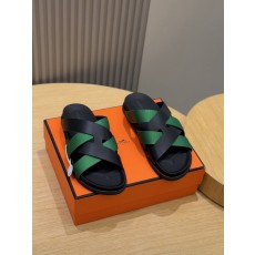 에르메스 H 버클 남성 가죽 슬리퍼 001-178405