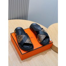 에르메스 인프라 남성 가죽 샌들 슬리퍼 001-178419