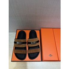 에르메스 H 버클 남성 가죽 슬리퍼 001-178522