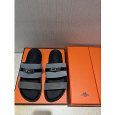 에르메스 H 버클 남성 가죽 슬리퍼 001-178528