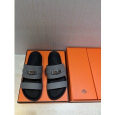 에르메스 H 버클 남성 가죽 슬리퍼 001-178538