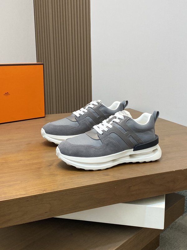 에르메스 Haru 두꺼운 바닥 컬러 블록 더비 슈즈 001-178567