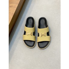 에르메스 소가죽 미끄럼 방지 남성 슬리퍼 001-178602