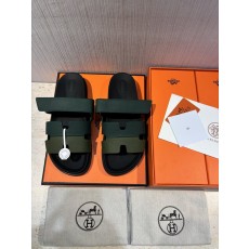 에르메스 H 로고 남성 가죽 슬리퍼 001-178675
