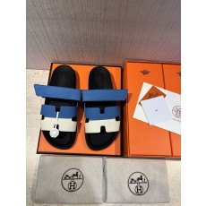 에르메스 H 로고 남성 가죽 슬리퍼 001-178680