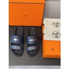 에르메스 남성 H 버클 가죽 슬리퍼 001-178949