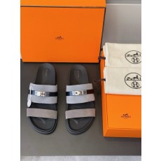 에르메스 H 버클 남성 가죽 슬리퍼 001-178953