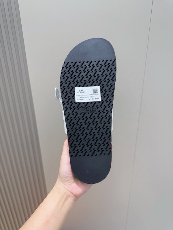 에르메스 H 버클 남성 가죽 슬리퍼 001-178953
