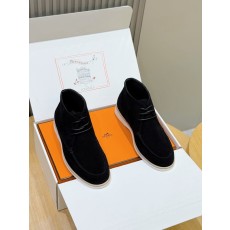 에르메스 잡 하이톱 스웨이드 슈즈 001-178993