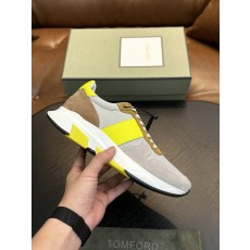 TOM FORD 가죽 로우톱 스니커즈 001-179146