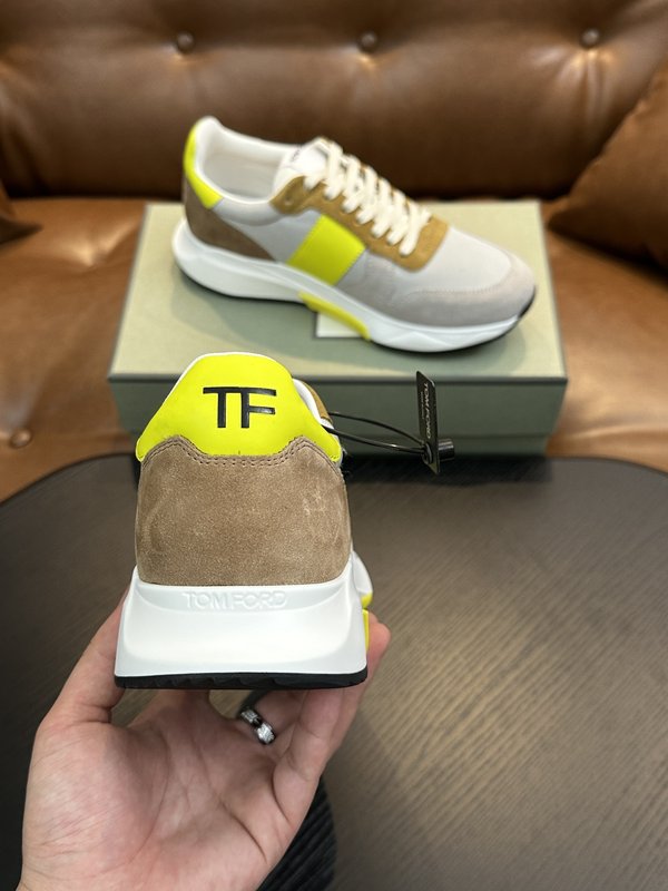 TOM FORD 가죽 로우톱 스니커즈 001-179146