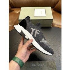 TOM FORD 로우탑 니트 스니커즈 001-179167