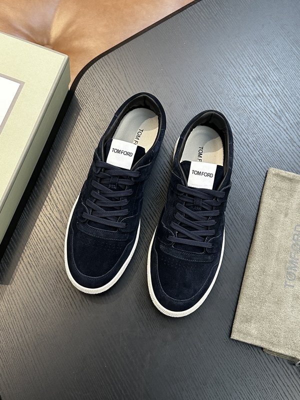 TOM FORD 가죽 로우탑 스니커즈 001-179192