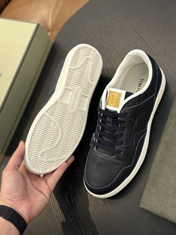 TOM FORD 가죽 로우탑 스니커즈 001-179198