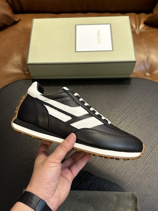 TOM FORD 가죽 로우탑 스니커즈 001-179204
