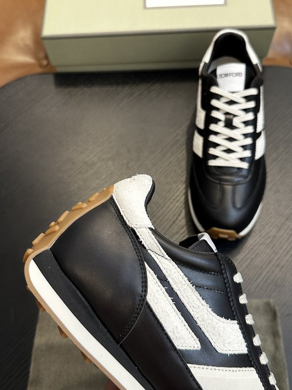 TOM FORD 가죽 로우탑 스니커즈 001-179204