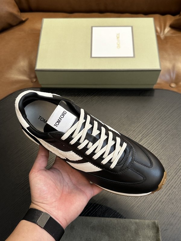 TOM FORD 가죽 로우탑 스니커즈 001-179204