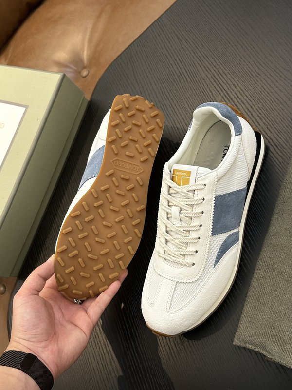 TOM FORD 가죽 로우탑 스니커즈 001-179205
