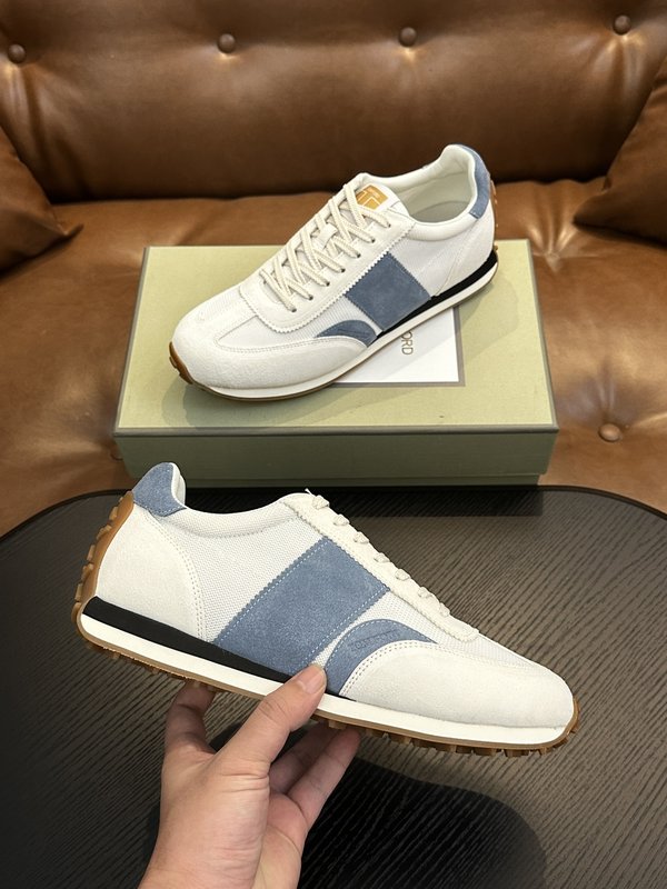 TOM FORD 가죽 로우탑 스니커즈 001-179205