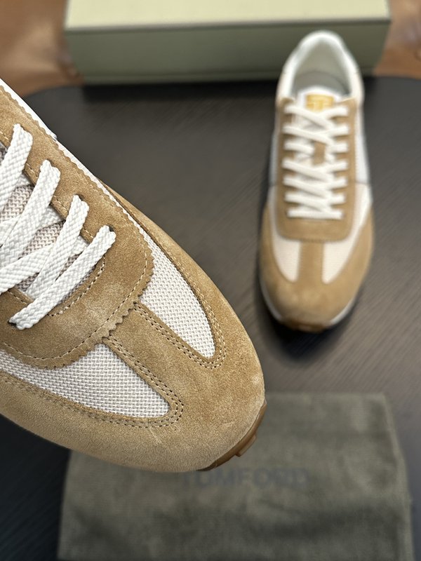 톰포드 캠브리지 소가죽 로우탑 스니커즈 001-179211