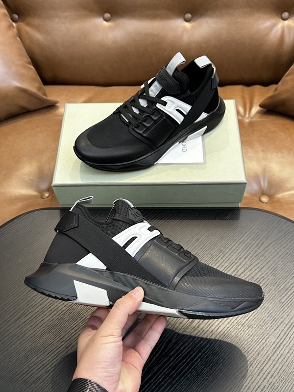 TOM FORD 가죽 로우탑 스니커즈 001-179213