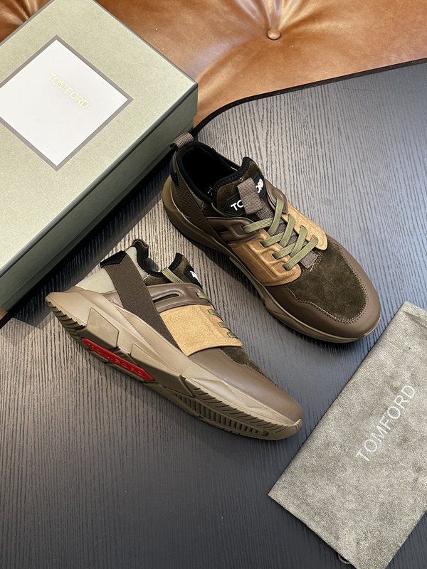 TOM FORD 가죽 로우탑 스니커즈 001-179231