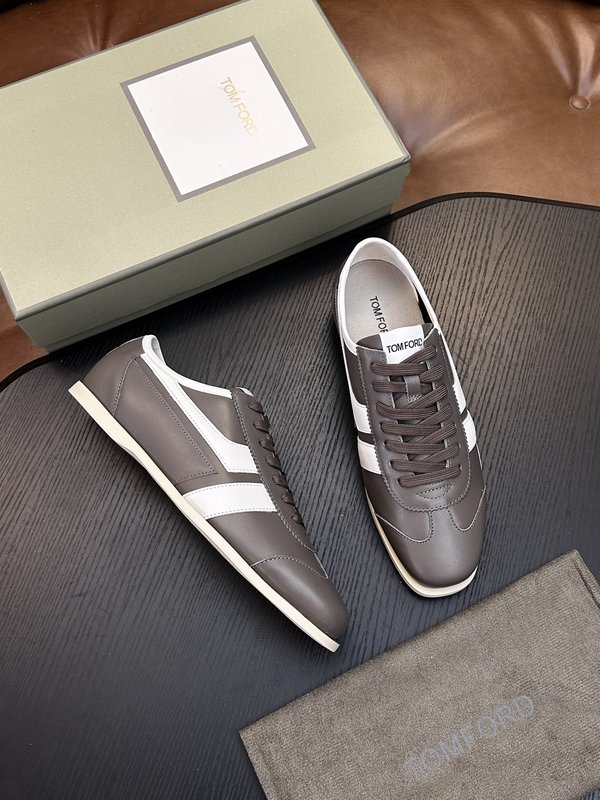 TOM FORD Cambridge 가죽 로우탑 스니커즈 001-179243
