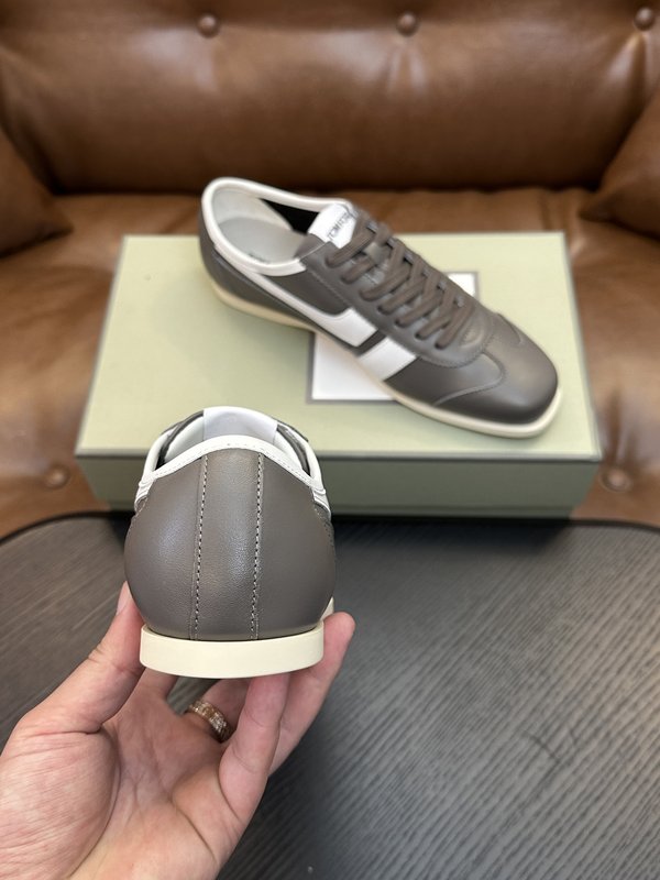 TOM FORD Cambridge 가죽 로우탑 스니커즈 001-179243