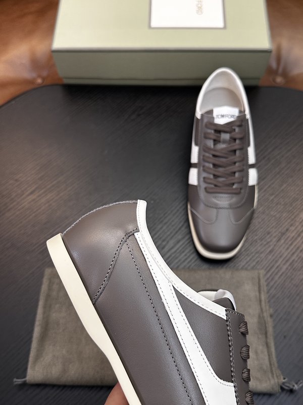 TOM FORD Cambridge 가죽 로우탑 스니커즈 001-179243