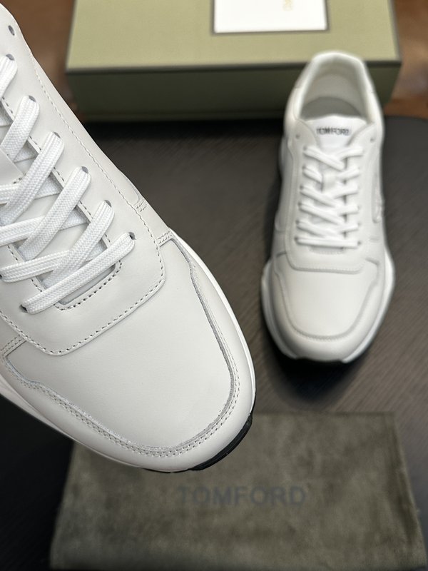 TOM FORD Cambridge 가죽 로우톱 스니커즈 001-179263