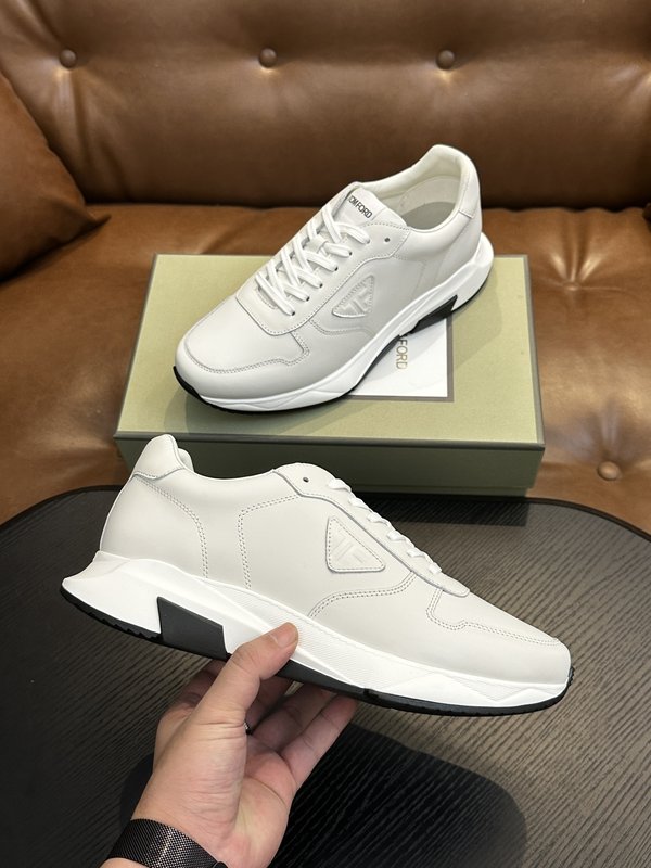 TOM FORD Cambridge 가죽 로우톱 스니커즈 001-179263