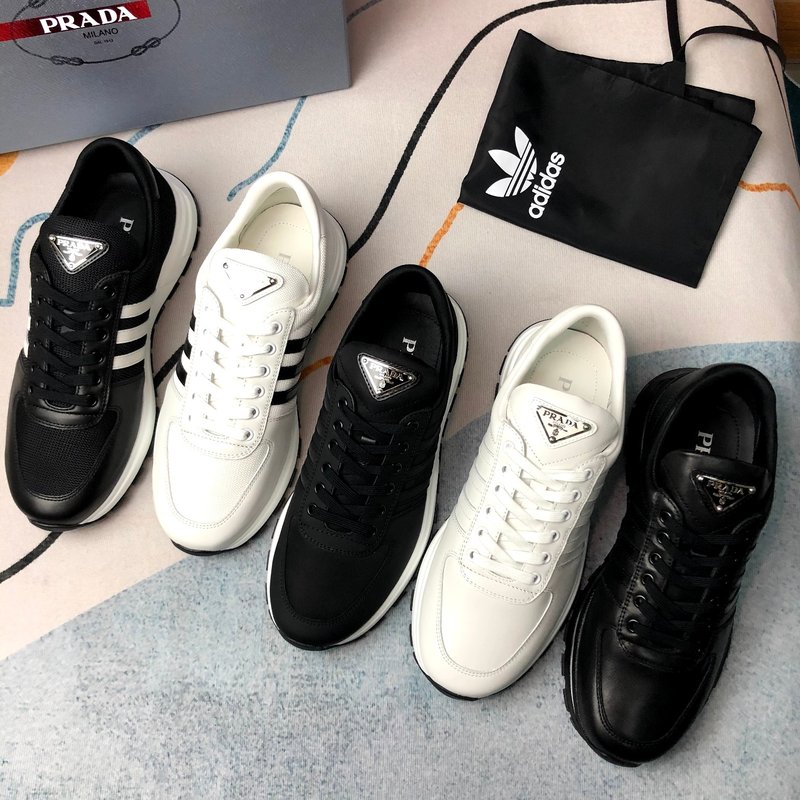 PRADA 블랙 천 소재 신발 001-179576
