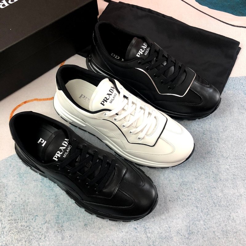 PRADA 블랙 패브릭 캐주얼 슈즈 001-179579