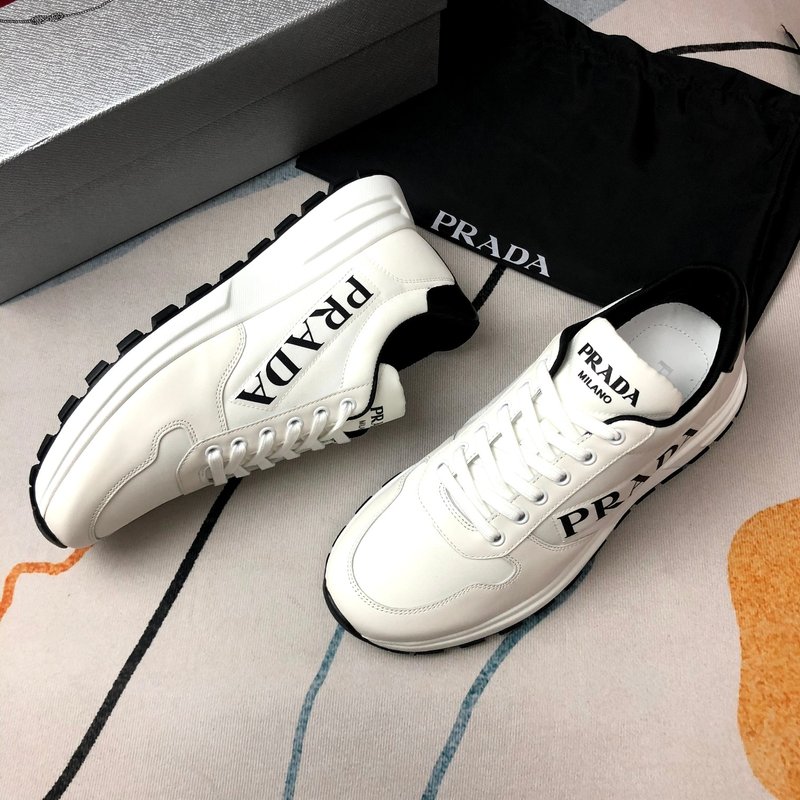 PRADA 프라다 화이트 패브릭 슈즈 001-179580