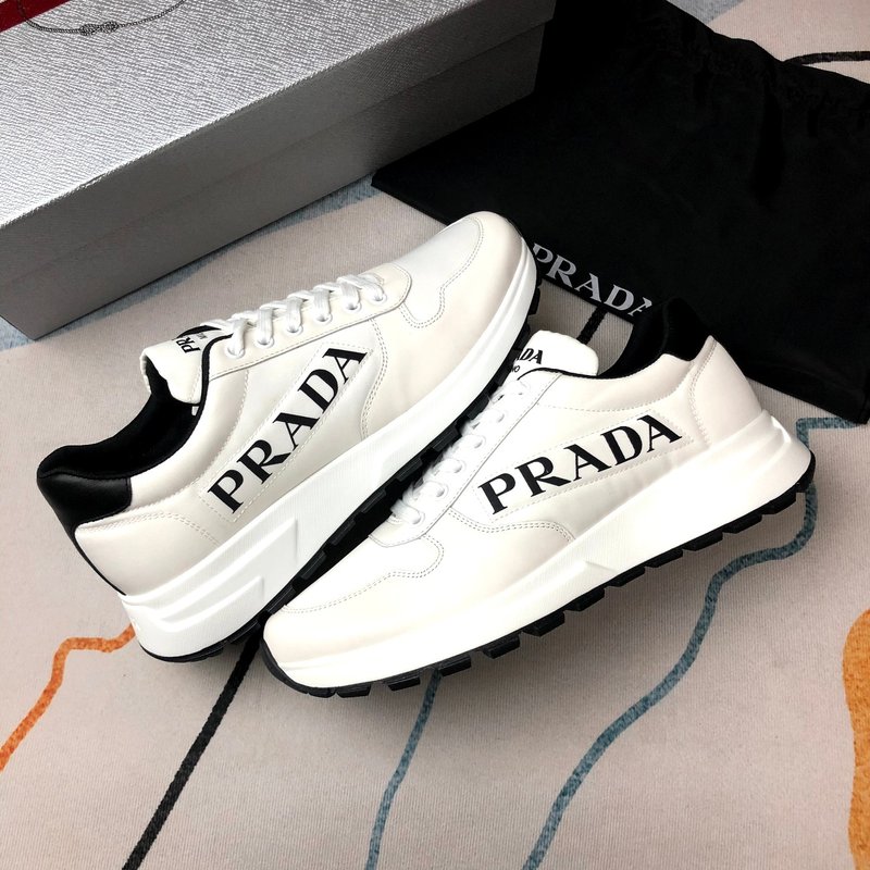 PRADA 프라다 화이트 패브릭 슈즈 001-179580
