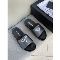 프라다 클래식 가죽 깔창 원스트랩 슬리퍼 001-179616