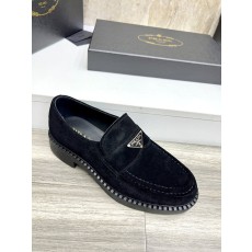 프라다 Prada 신규 스웨이드 가죽 슈즈 001-179704