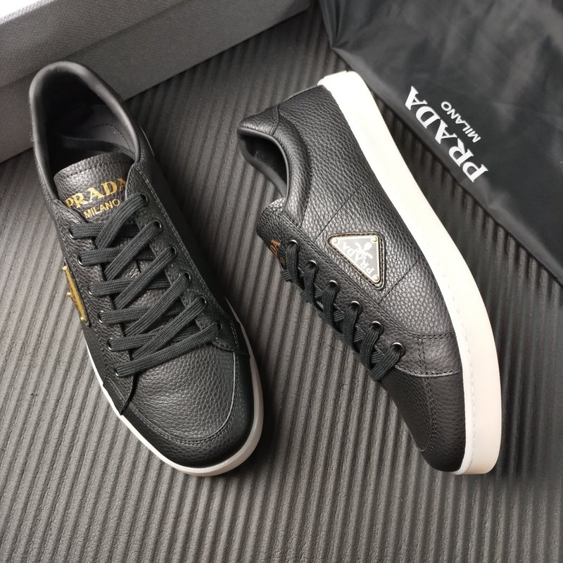 PRADA 프라다 블랙 가죽 신발 001-179713