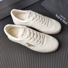 PRADA 프라다 흰 살구 가죽 구두 001-179714